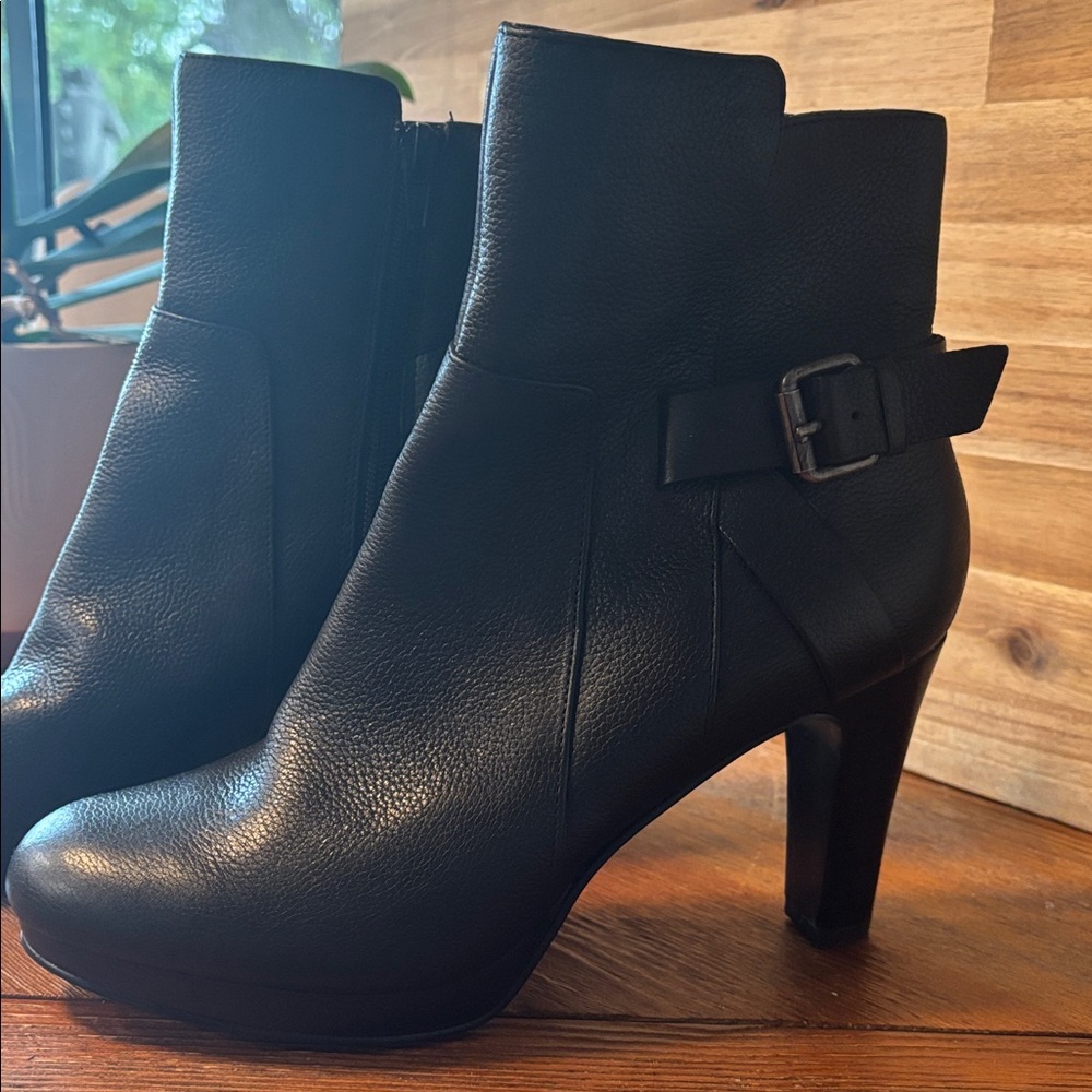 Nine & company by nine West black ultimate leather boots - Picture 2 of 4